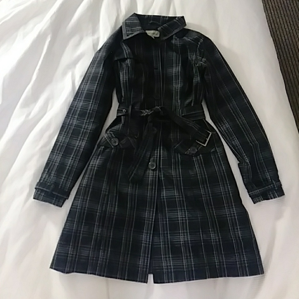 Plaid Trenchcoat